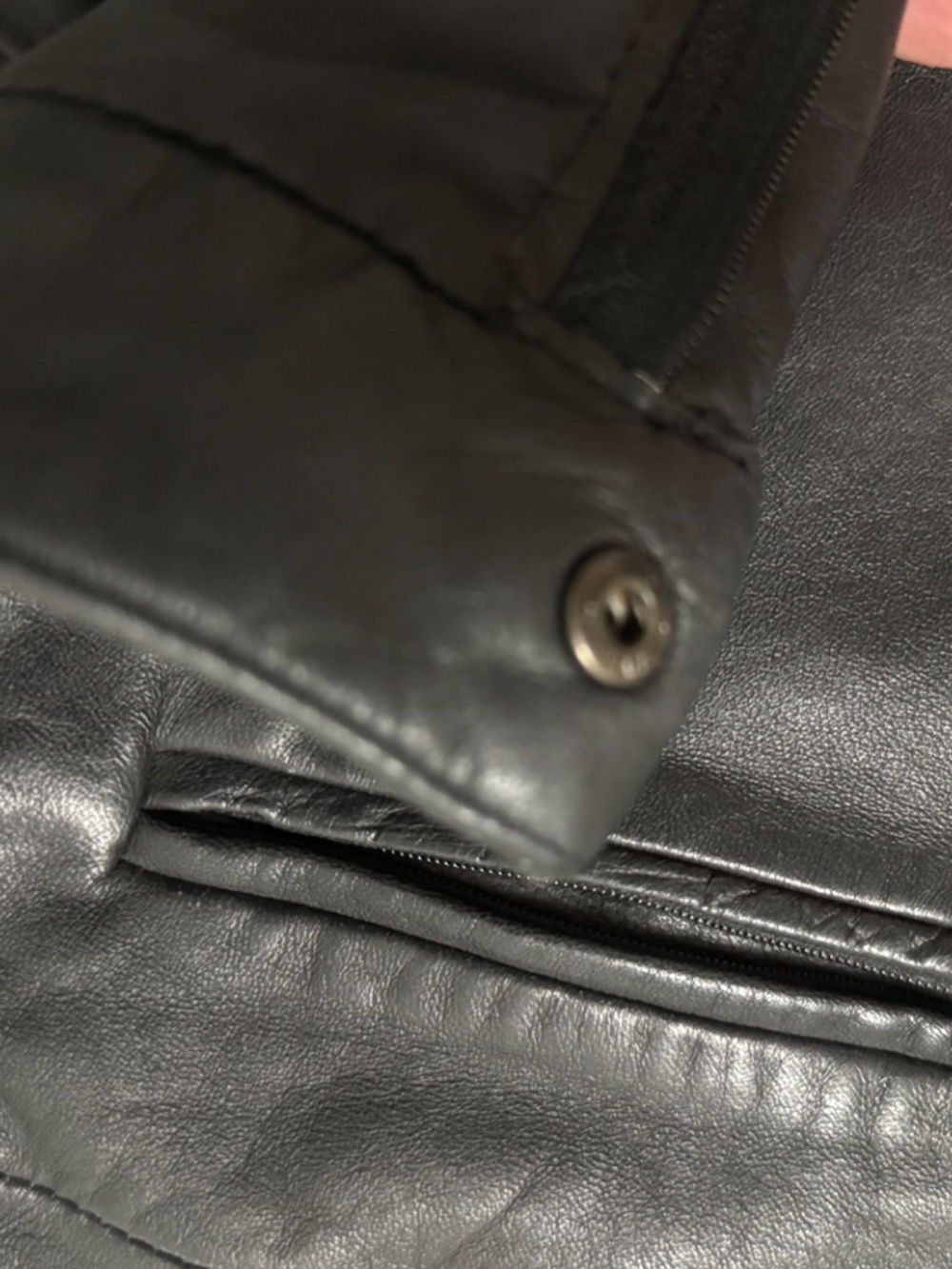 Mango genuine leather shorts size 6 - Picture 5 of 12